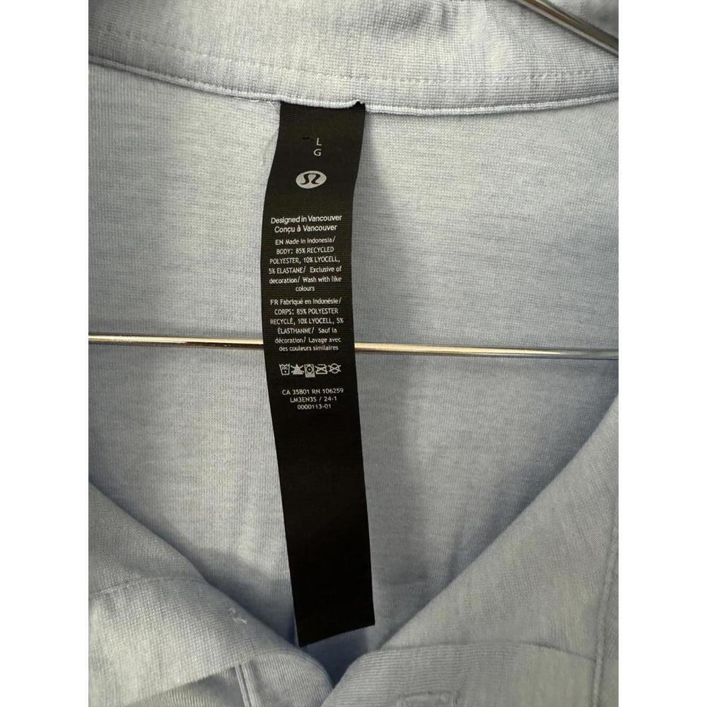 Lululemon Short-Sleeve Polo Shirt Men’s size Large - Picture 3 of 5